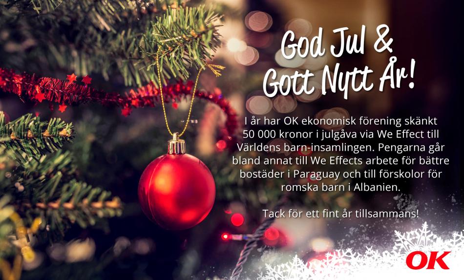 God jul och gott nytt år OK