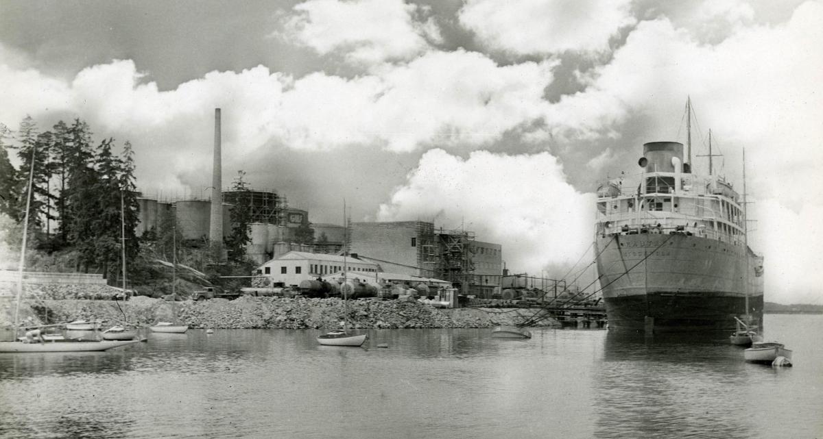 Oljehamnen vid Loudden 1948