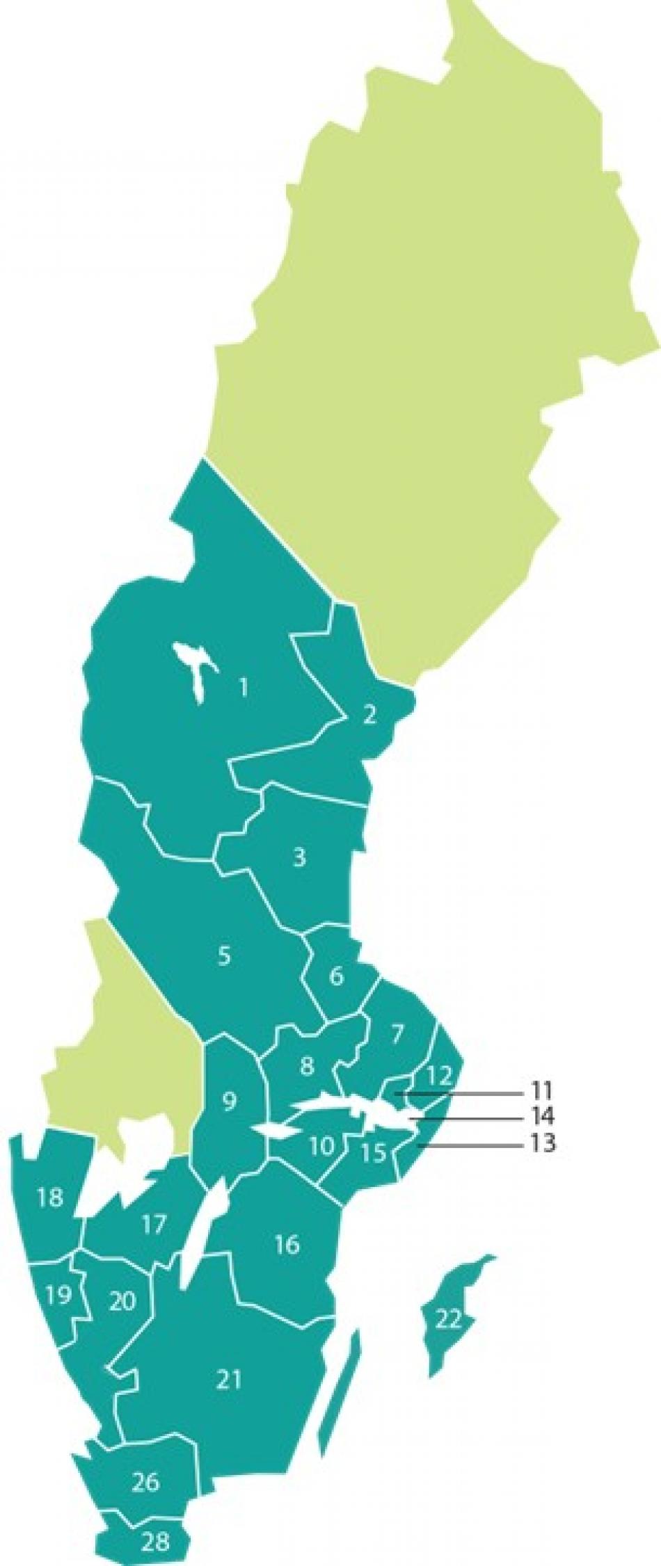 Regionkarta