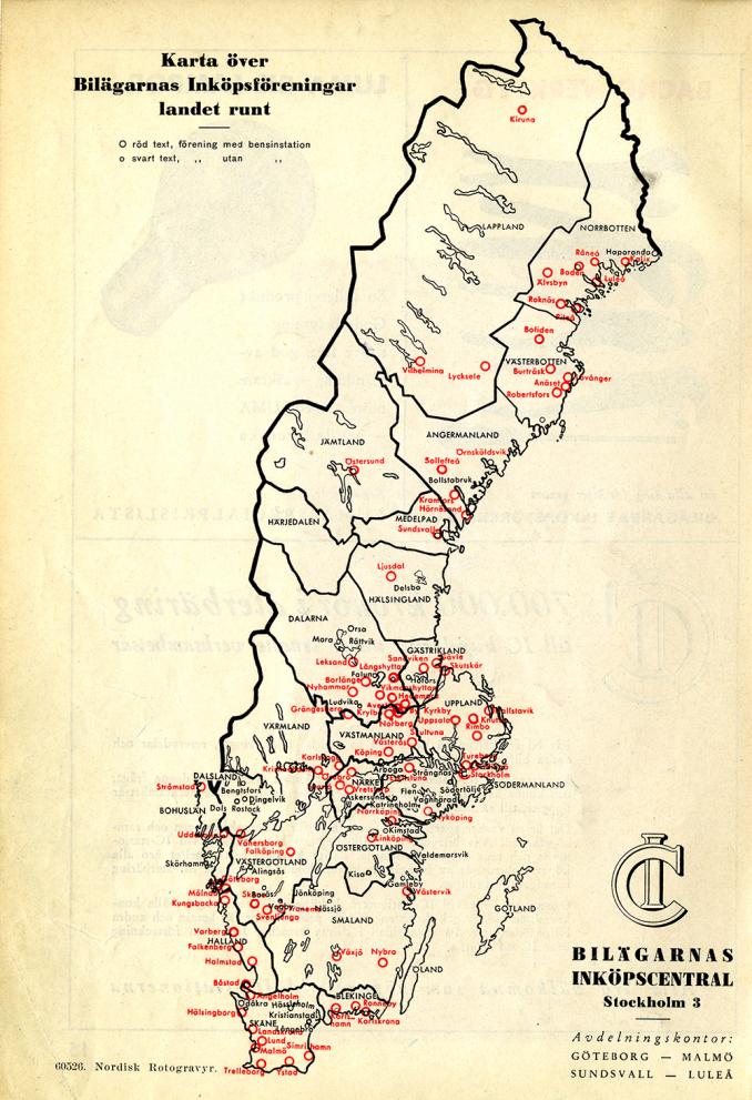 karta bilägarnas inköpscentral